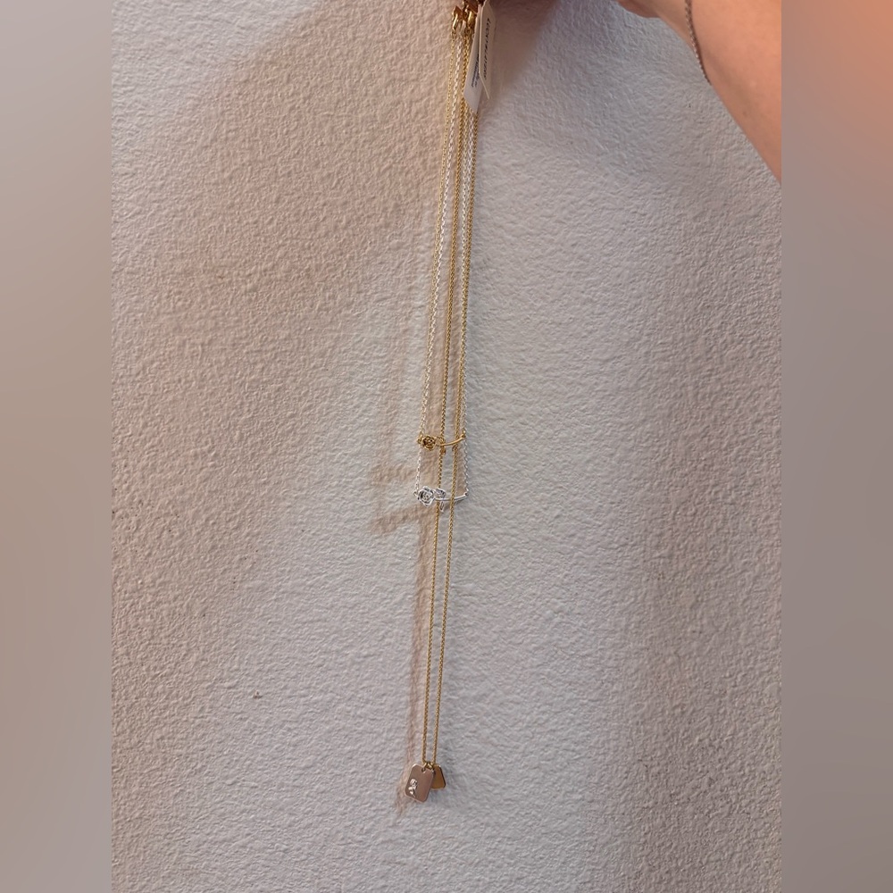 Lucky Brand Two Tone Layer Necklace - Picture 3 of 6
